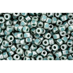 Matubo 3-Cut Seed Bead 6/0 Silver Luster - Turquoise 50gr (TS63130)