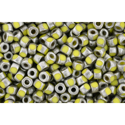 Matubo 3-Cut Seed Bead 6/0 Silver Luster - Opaque Yellow 50gr (TS83120)
