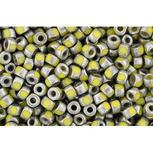 Matubo 3-Cut Seed Bead 6/0 Silver Luster - Opaque Yellow 50gr (TS83120)
