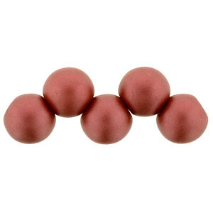 Top Hole Round 6mm Satin Metallic Sangria 600pc (29408AL)