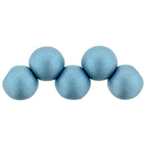 Top Hole Round 6mm Satin Metallic Arctic Blue 600pc (29436AL)