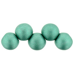 Top Hole Round 6mm Satin Metallic Teal 600pc (29455AL)