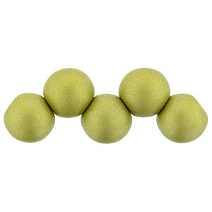 Top Hole Round 6mm Satin Metallic Chartruese 600pc (29482AL)