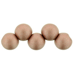 Top Hole Round 6mm Satin Metallic Terra Cotta 600pc (29487AL)