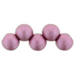 Top Hole Round 6mm Satin Metallic Rouge 600pc (29489AL)