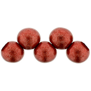 Top Hole Round 6mm Saturated Metallic Aurora Red 600pc (77047CR)