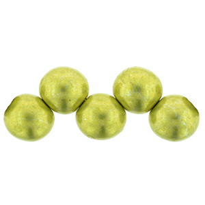 Top Hole Round 6mm Saturated Metallic Primrose Yellow 600pc (77058CR)