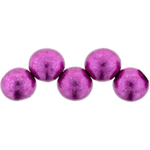 Top Hole Round 6mm Saturated Metallic Pink Yarrow 600pc (77062CR)