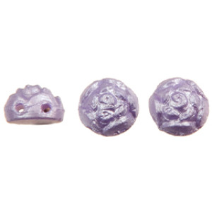 Roseta Two-Hole Cabochon 6mm Powdery - Lavender 300pc (29308AL)