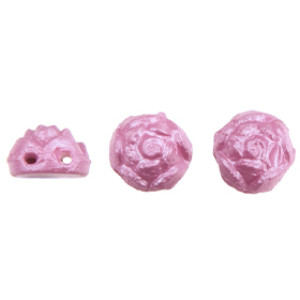 Roseta Two-Hole Cabochon 6mm Powdery - Radiant Orchid 300pc (29364AL)