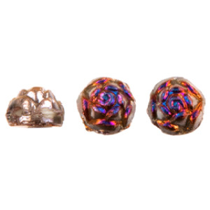 Roseta Two-Hole Cabochon 6mm Vacuum Plating - Sliperit full 300pc (29503AL)