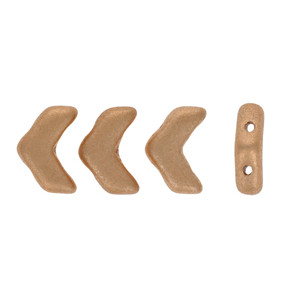 Vee Bead 10x4mm Matte - Metallic Flax 300pc (K0171)