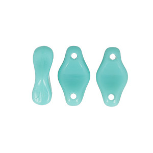 Cradle Bead Horizontal Hole 10x6mm Opaque Turquoise 600pc (63130)