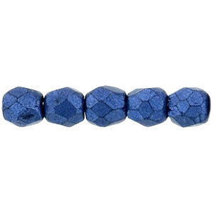 Fire-Polish 2mm Saturated Metallic Navy Peony 1200pc (04B05)