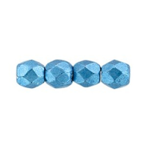 Fire-Polish 3mm Saturated Metallic Little Boy Blue 1200pc (05A05)