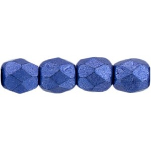 Fire-Polish 4mm Saturated Metallic Navy Peony 1200pc (04B05)