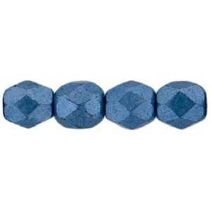 Fire-Polish 4mm Saturated Metallic Little Boy Blue 1200pc (05A05)