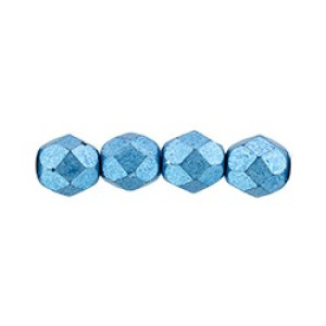 Fire-Polish 6mm Saturated Metallic Little Boy Blue 600pc (05A05)