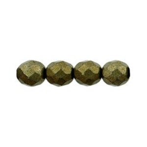 Fire-Polish 8mm Saturated Metallic Emperador 300pc (05A01)