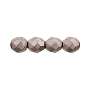 Fire-Polish 8mm Saturated Metallic Almost Mauve 300pc (05A02)