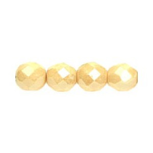 Fire-Polish 8mm Luster - Opaque Champagne 300pc (LC02010)