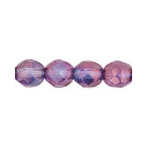 Fire-Polish 8mm Luster - Transparent Amethyst 300pc (LE00030)
