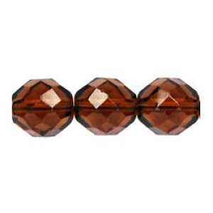 Fire-Polish 10mm Smoky Topaz 300pc (10230)