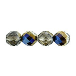 Fire-Polish 12mm Blue Iris - Crystal 150pc (BR00030)