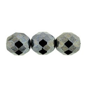 Fire-Polish 12mm Hematite 150pc (L23980)