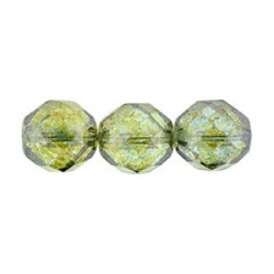 Fire-Polish 12mm Luster - Transparent Green 150pc (LN00030)