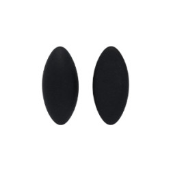 Glass cabochons 15x7мм Matte - Jet 1pc (M23980) Glass cabochons 15x7мм Matte - Jet 1pc (M23980)