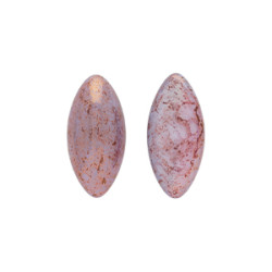 Glass cabochons 15x7мм Milky White - Luster - Opaque Topaz/Pink 1pc (P01000) Glass cabochons 15x7мм Milky White - Luster - Opaque Topaz/Pink 1pc (P01000)