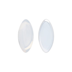 Glass cabochons 15x7мм Milky White - Silver Foiled 1pc (SF01000) Glass cabochons 15x7мм Milky White - Silver Foiled 1pc (SF01000)