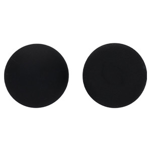 Glass cabochons 20мм Matte - Jet 	 1pc (M23980)