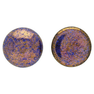 Glass cabochons 20мм Sapphire - Luster - Opaque Topaz/Pink 	 1pc (P30060)