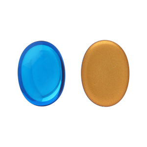 Glass cabochons 25x18мм Aquamarine - Gold Matte Foiled 1pc (GF60030) Glass cabochons 25x18мм Aquamarine - Gold Matte Foiled 1pc (GF60030)