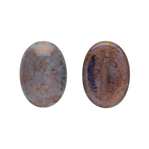 Glass cabochons 25x18мм Coral Grey - Luster - Opaque Topaz/Pink 1pc (P44010) Glass cabochons 25x18мм Coral Grey - Luster - Opaque Topaz/Pink 1pc (P44010)
