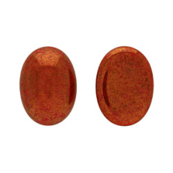 Glass cabochons 25x18мм Dk. Opaque Red - Luster - Opaque Topaz/Pink 1pc (P93210) Glass cabochons 25x18мм Dk. Opaque Red - Luster - Opaque Topaz/Pink 1pc (P93210)
