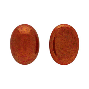 Glass cabochons 25x18мм Dk. Opaque Red - Luster - Opaque Topaz/Pink 1pc (P93210) Glass cabochons 25x18мм Dk. Opaque Red - Luster - Opaque Topaz/Pink 1pc (P93210)