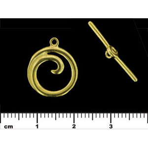 Spiral Toggle Set : Gold 	
