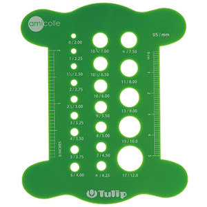 Tulip - Knitting Needle Gauge (Green) 	