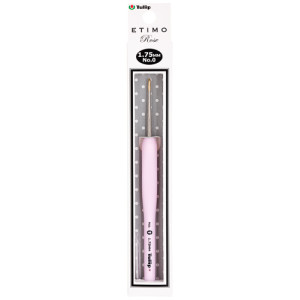 Tulip - Etimo Rose Steel Crochet Hook w/Cushion Grip : Size 0 (1.75mm) 	