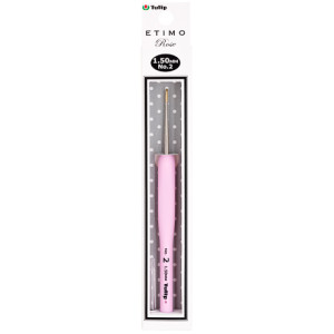 Tulip - Etimo Rose Steel Crochet Hook w/Cushion Grip : Size 2 (1.50mm) 	