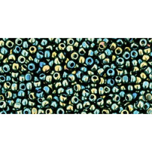 TOHO Charlottes 15/0 Metallic Iris - Green/Brown 100gr - T1-15-84