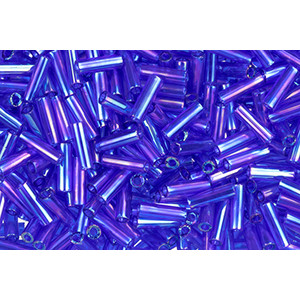 TOHO Bugle 6mm Transparent-Rainbow Cobalt 250gr - TB-02-87