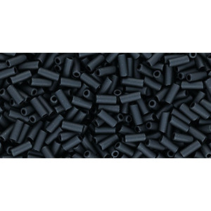 TOHO Bugle 4,5mm Opaque-Frosted Jet 250gr - TB-15-49F