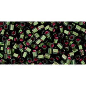 TOHO Cube 1,5mm Dyed Silver-Lined Pink Frosted Olivine 250gr - TC-01-2204