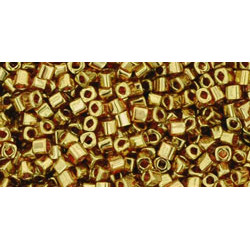 TOHO Cube 1,5mm Gold-Lustered Transparent Pink 250gr - TC-01-421 TOHO Cube 1,5mm Gold-Lustered Transparent Pink 250gr - TC-01-421