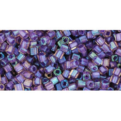 TOHO Cube 1,5mm Inside-Color Rainbow Rosaline/Opaque Purple-Lined 250gr - TC-01-928