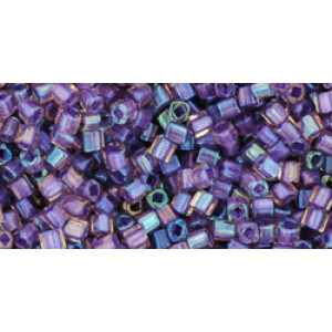 TOHO Cube 1,5mm Inside-Color Rainbow Rosaline/Opaque Purple-Lined 250gr - TC-01-928